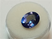 OF) 5.31 carat blue/ purple gemstone