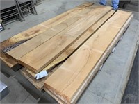 PALLET OF CHERRY BOARDS 8IN X 4FT DRY