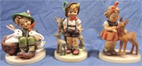 3- VINTAGE GOEBEL HUMMEL FIGURINES