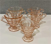 Antique Pink Depression Glass “Tea Room” pattern