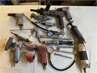 LOT OF VARIOUS AIR TOOLS INCLUDING CENTRAL