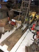 ANTIQUE DRILL ON STAND