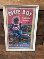 Original Dixie Boy Flashlight Crackers Framed