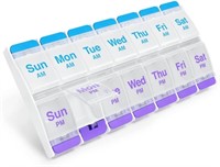 (P) EZY DOSE Push Button (7-Day) Pill Case, Medici