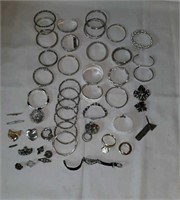 Sterling Jewelry and Bangles and Pins