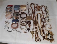 Costume Jewelry- bangles,  rings, necklaces
