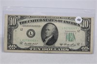 1950-A Fedl Res $10 STAR Note - San Francisco