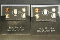 US Coins 2 X 1995 Silver Proof Sets, no boxes