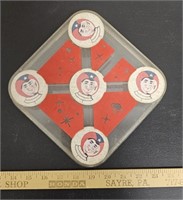 Vintage Astronaut Pinball Toy- 7.5"x7.5"