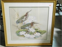 Lot # 3633 - Framed print of birds and