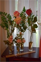 Decorative Roses in Vases
