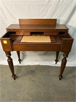 Stunning Antique Mahogany Spinet Writing Desk