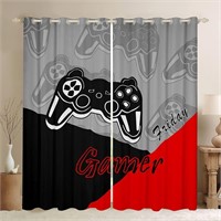 Gamer Curtains for Bedroom 42W x 63L In