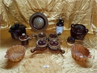 Assorted earthenware & decorative dish (12)