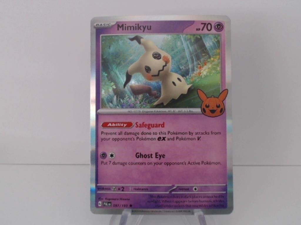 Pokemon Card Rare Mimikyu Holo Stamped