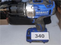 KOBALT 24V BRUSHLESS DRILL W/ BATTERY