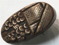 Oriental Sterling Silver Pin / Pendant