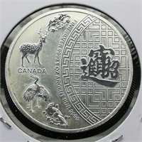 2016 Canada $5 Silver Chinese New Year 1 t oz.
