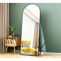 SE4523 Arched Full Length Mirror Black 65x22