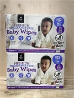 2 boxes 12 packs baby wipes