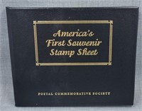 Americas First souvenir stamp sheet, 1926 "Battle