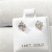 $2635 14K  Diamond(0.8Ct,I1-I2,G-H) Earrings