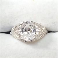$300 Silver CZ Ring