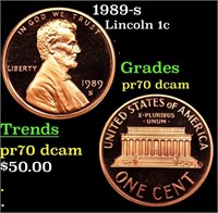 Proof 1989-s Lincoln Cent 1c Grades GEM++ Proof De