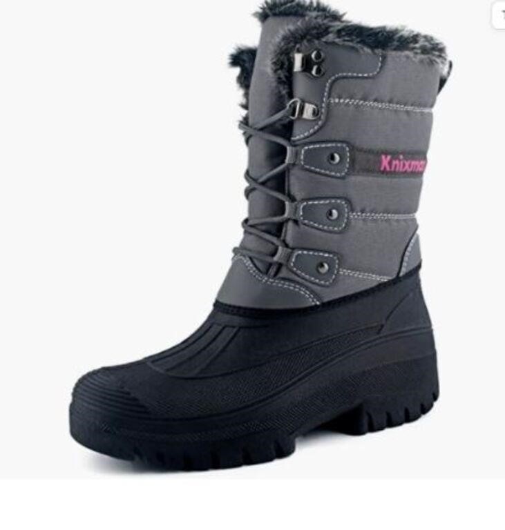 Knixmax Womens Winter Snow Boots Waterproof