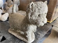 Concrete Dog Statue- West Highland White Terrier