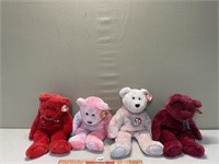 WITH TAGS LOT OF BEANIE BABYS LOT