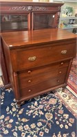 Early Mahogany Column Front Chest