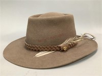 Thomas Cook Felt Drover Hat with Emu Feathers