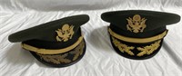 Vintage US Army visor hats in box