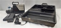 Sharp VHS camera with hard case and accessories