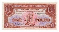 1956 British Armed Forces 1 Pound Note