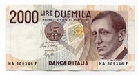 1990 Italy 2000 Lire Note