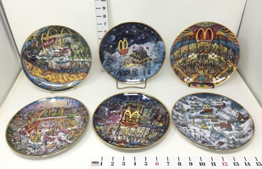 (6) McDonalds Limited Edition Plates