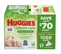 HUGGIES Natural Care Sensitive Baby Wipe Refill
