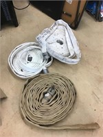 3 fire hoses. 2- 1 1/2 have both ends