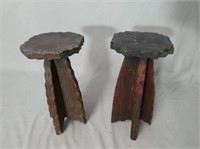 Wooden 11" Candle Holders