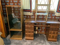 Project Pieces Small Desk Table & Stereo Cabinet