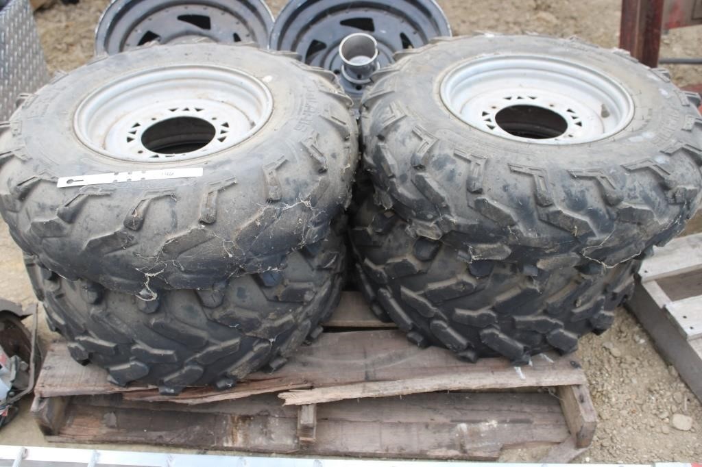 (2) Polaris tires with rims 26x11R12