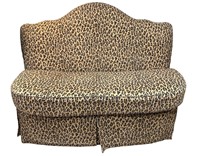 Post Modern Style Cheetah Print Sofa