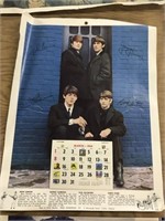Vintage 1964 Beatles Calendar March-dec