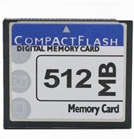 512MB Compact Flash Memory Card Type I Card for