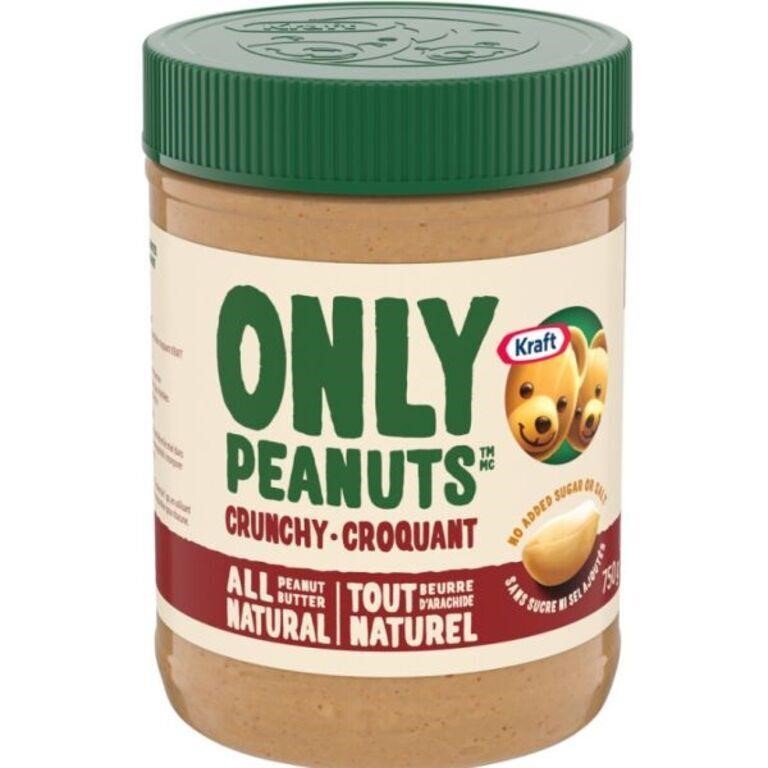 (3) "As Is" Kraft Only Peanuts All Natural Crunchy