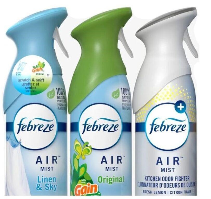 3-Pk Febreze Air Refresher, Variety Pack