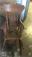 Rocking chair for flowers