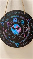 Nightmare Before Christmas wood sign 7.75 inch